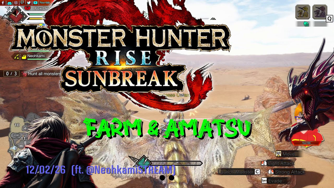 Farm & Amatsu on MHR with @NeohkamiSTREAM