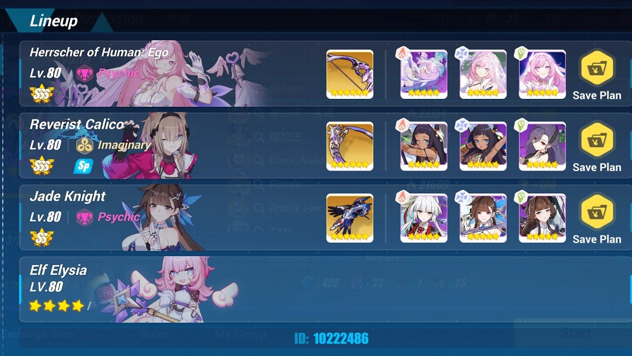 Honkai Impact3 SEA Exalted Abyss[Nirvana] Benares 796Pts. Disturbance:462 HoH/RC/JK(SS1)