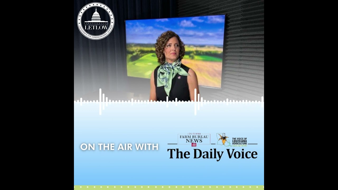 Congresswoman Letlow on air with Louisiana Farm Bureau's 