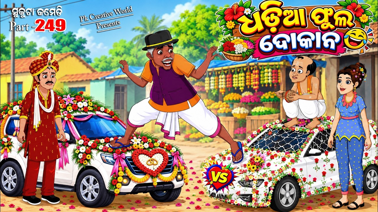 Dhadia Phula dokan I sukuta comedy part - 249 I Odia comedy I Cartoon jokes I Pk creative world
