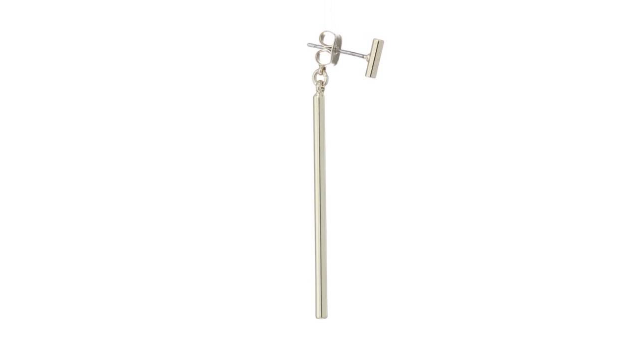 French Connection - Tube Linear Front/Back Earrings SKU:8813088