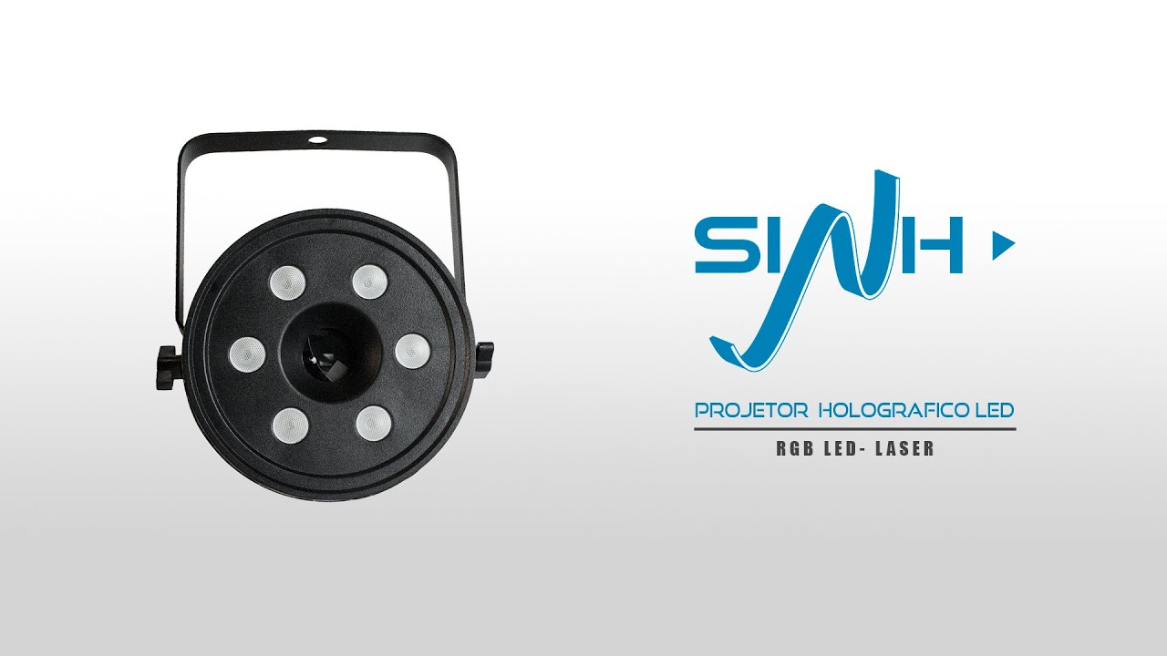 Projetor laser Multi efeitos RGB Holografico DMX