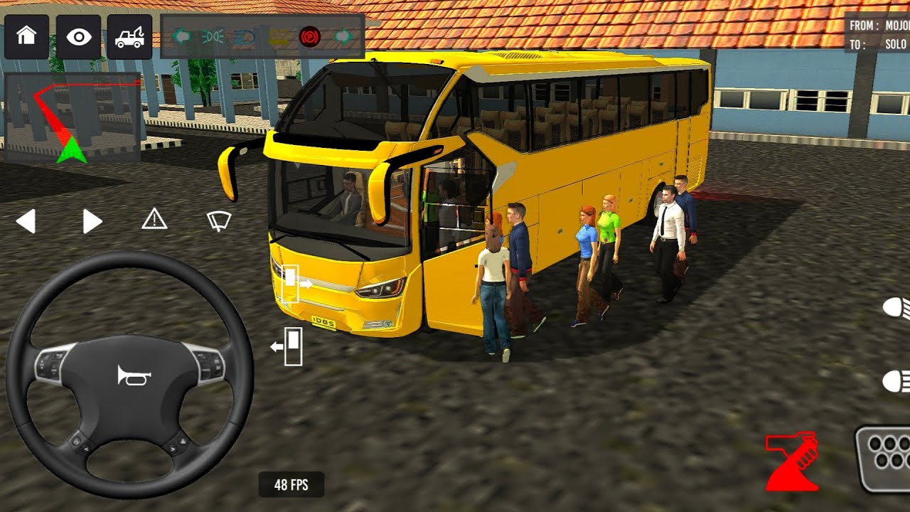 Euro Bus Driving Game Public Transportation 2024 💥😲 Indonesia Bus Simulator New Android Gameplay #6