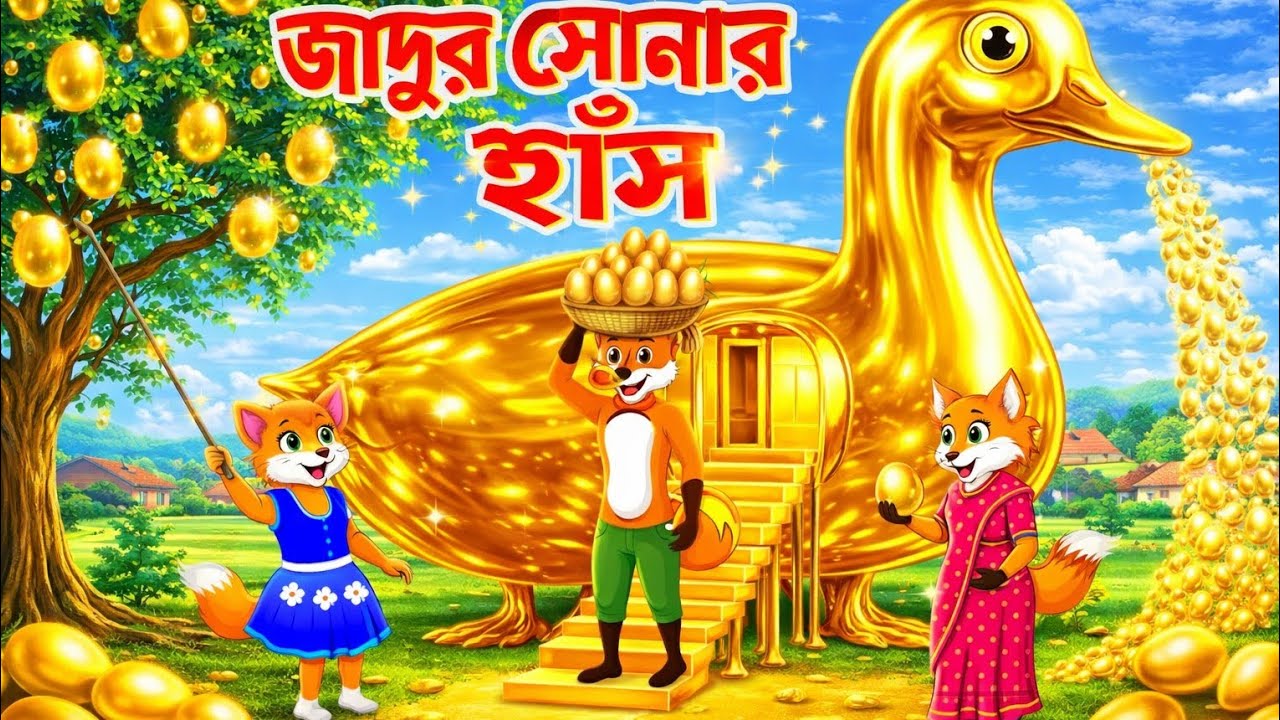জাদুর সোনার হাস।Jadur shonar hash। Fox cartoon।Bangla cartoon।Cartoon on।