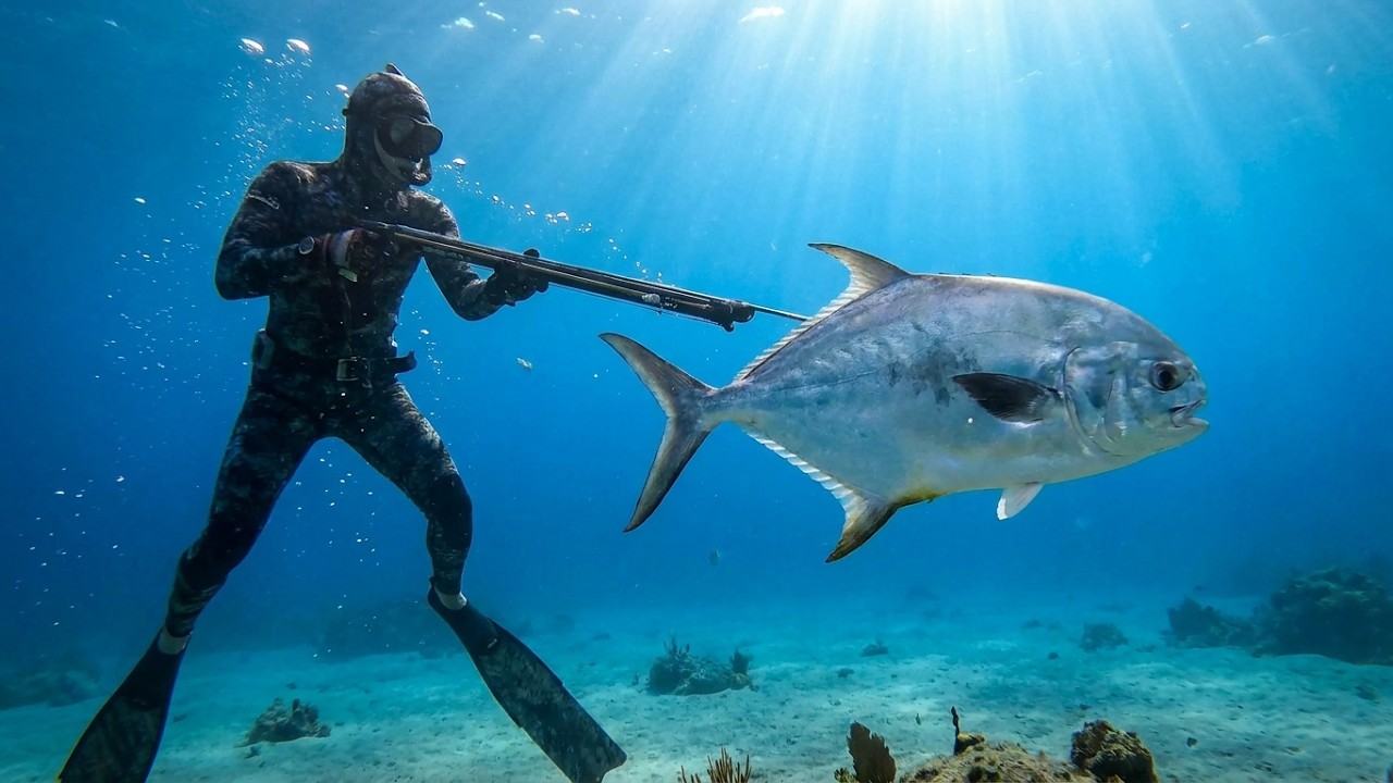 QUANTO CUSTA UM PEIXE QUE VC NEM PODE LEVANTAR?! Pesca Sub em alto mar