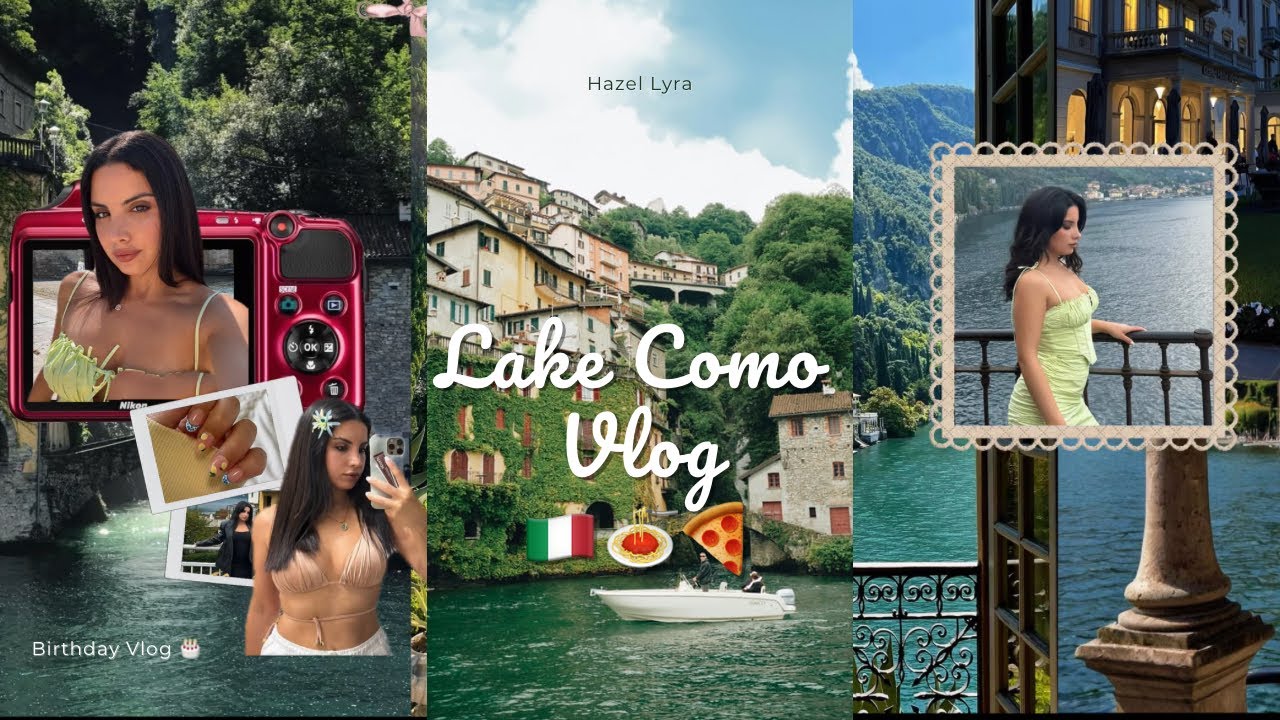 ITALY TRAVEL VLOG 🇮🇹🤍 My Birthday in Lake Como! Varenna, Bellagio, Menaggio & Como City!
