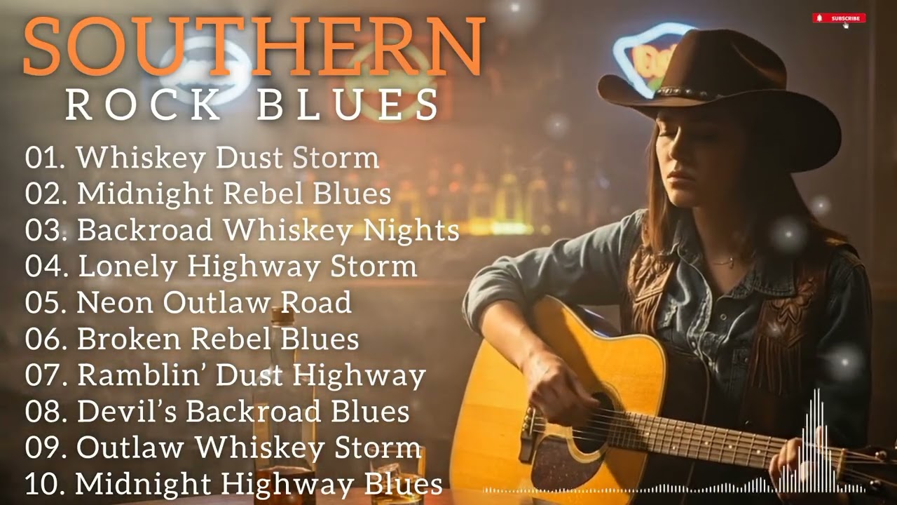 Best Southern Rock Blues Guitar | Whiskey Blues Playlist for Late Night Drive