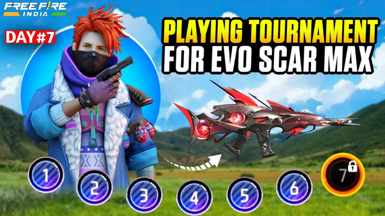 Playing Tournament for Evo Scar Max 🔫 | Solo Survival Tournament Gameplay 🔥| EP-7 #freefire