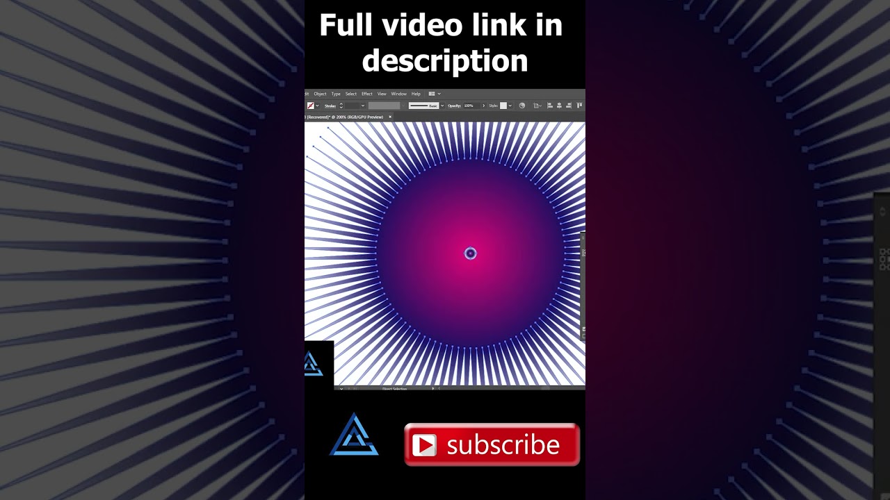 How To Create Beautiful Floral Vector in Illustrator | #viral #shorts #adobeillustrator #trend