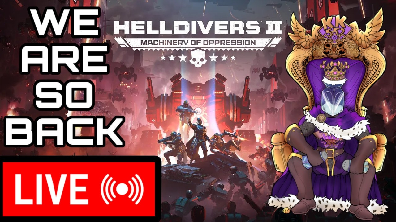 Fighting CLANKERS In Helldivers LIVE, I'M FINALLY STREAMING AGAIN!