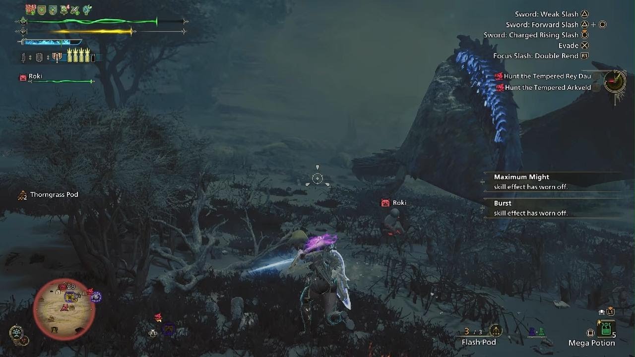Monster Hunter Wilds tempered 9 🌟 arkveld vs Charge blade