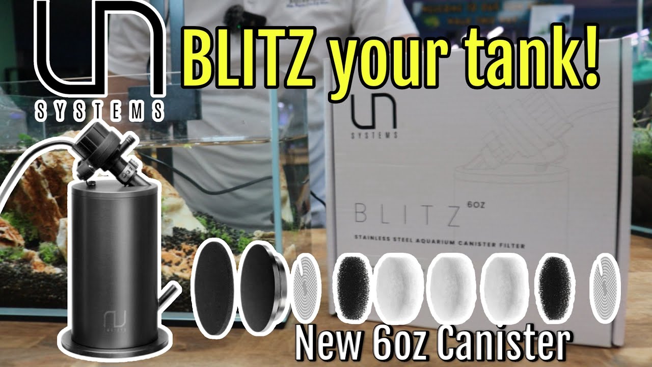 All new UNS Blitz Canister Filter for Nano Aquariums