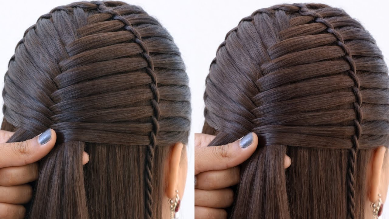 Beautiful new hairstyle - easy hairstyle for girls | hair design | hairstyle for weddings