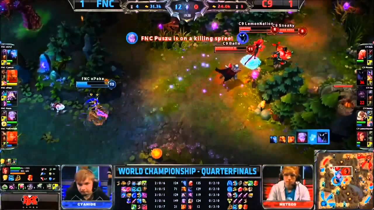 WCS Season3 Quarterfinal Cloud9 vs Fnatic 3set Highlight