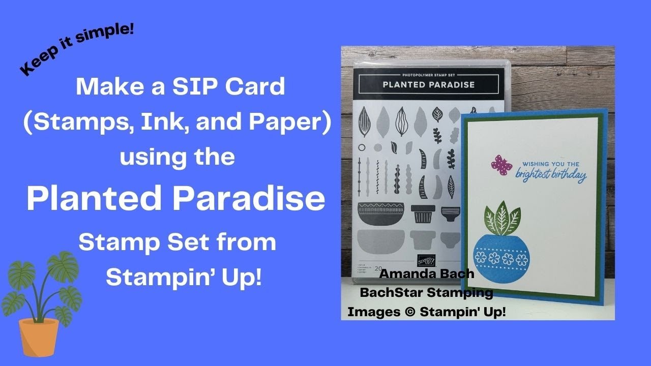 Stamps, Ink, and Paper--All you need to create a simple card!