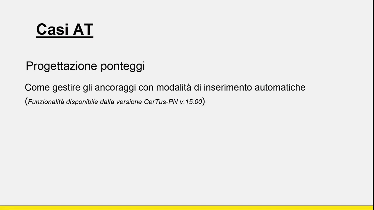 Tutorial CerTus-PN – Disegnare ed eliminare ancoraggi – Acca Software