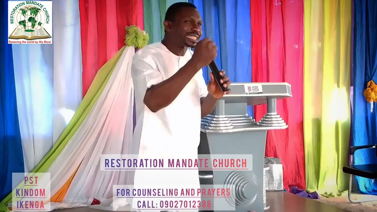 RESTORATION  MANDATE  CHURCH!  SUNDAY SERVICE TOPIC: THE Price of Fasting and Prayer for a Glorious 