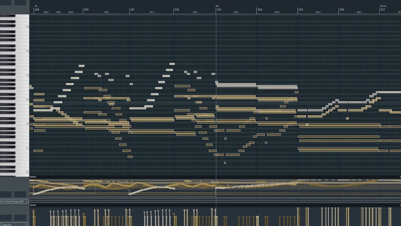 (Piano Roll) Pieces For Strings: I. Song Of The Night