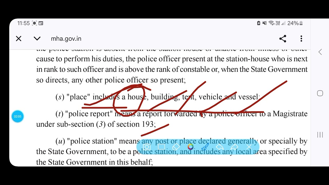Section 2(1)(s) bnss [place] #legalupdates #nagariknyay #bareact 