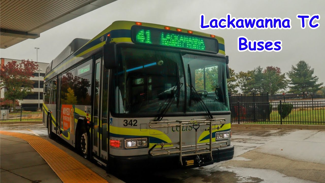 Rainy Day COLTS Bus Action At The Lackawanna Transit Center Featuring Martz & LCTA • 10/13/2025