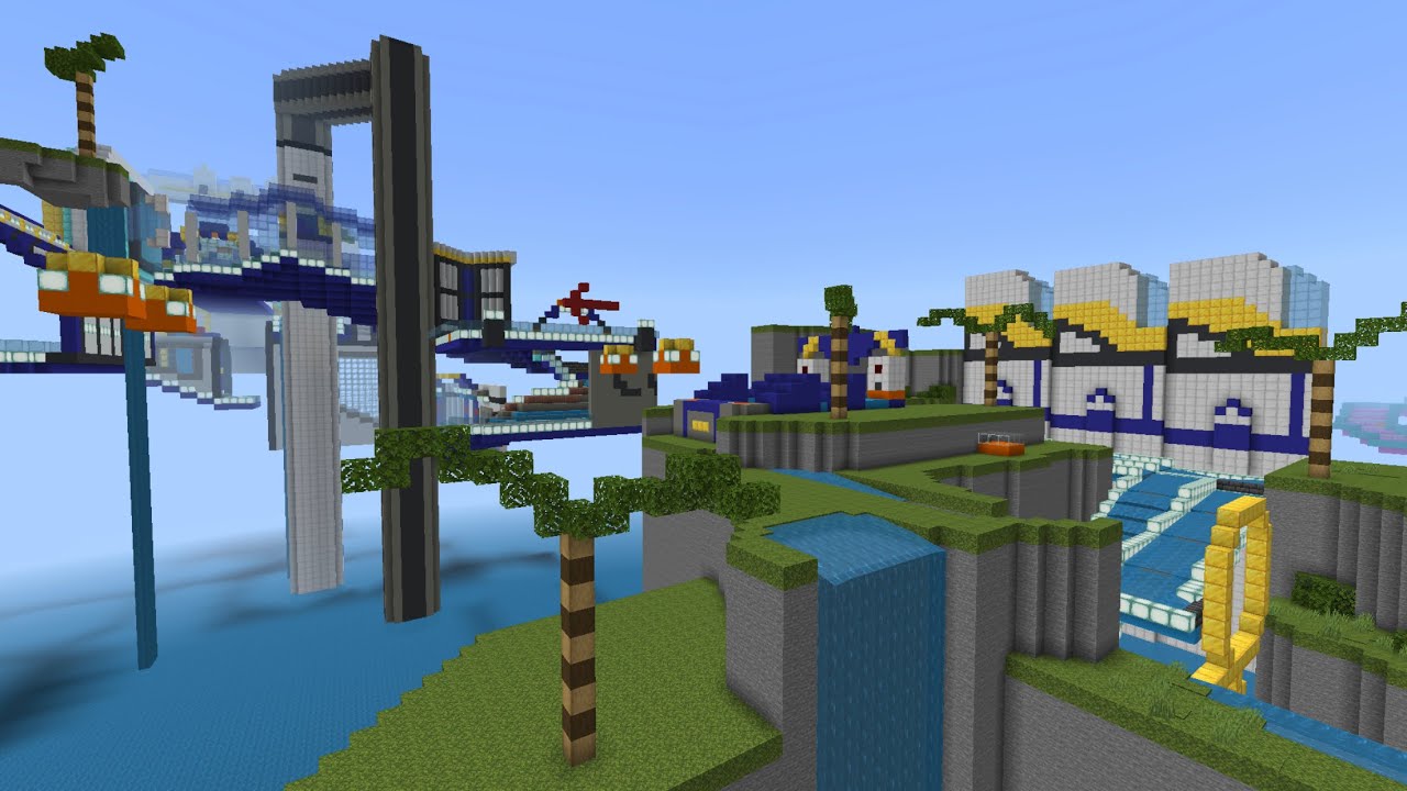 Mario Kart 8 Big Blue in Minecraft.