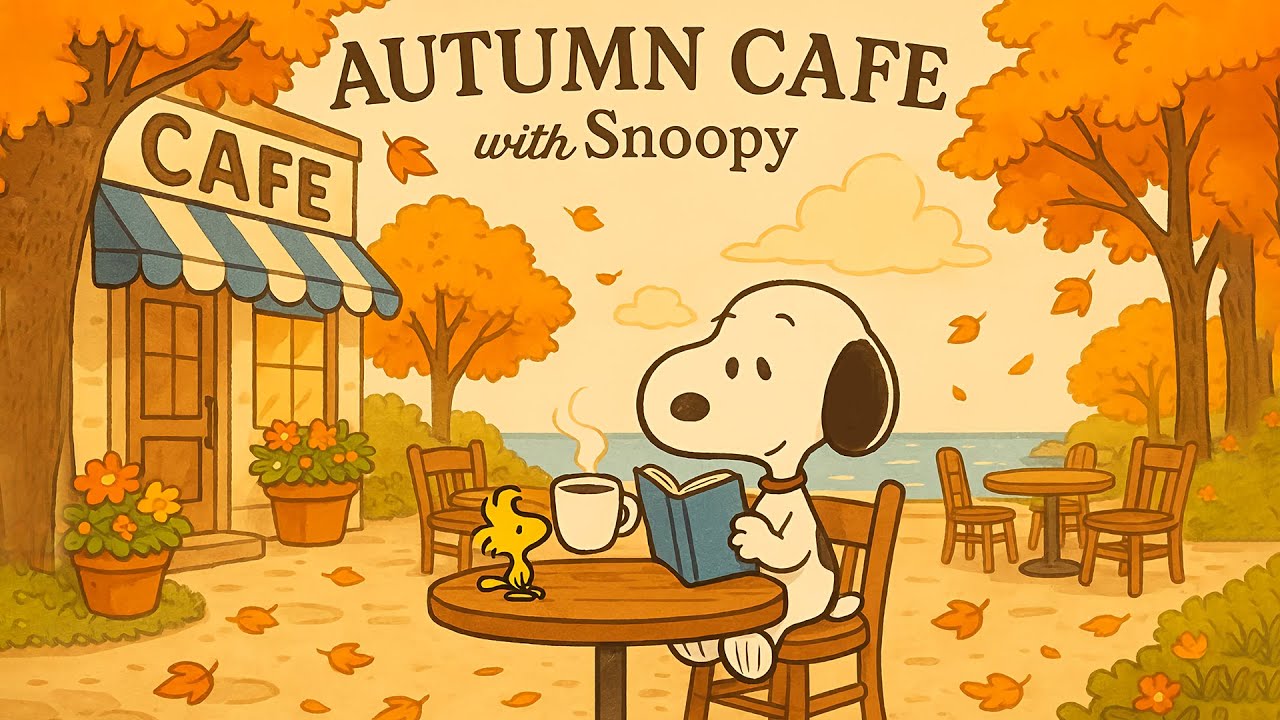 🍁 Snoopy Jazz Café – Autumn Jazz Playlist for Study, Work & Chill