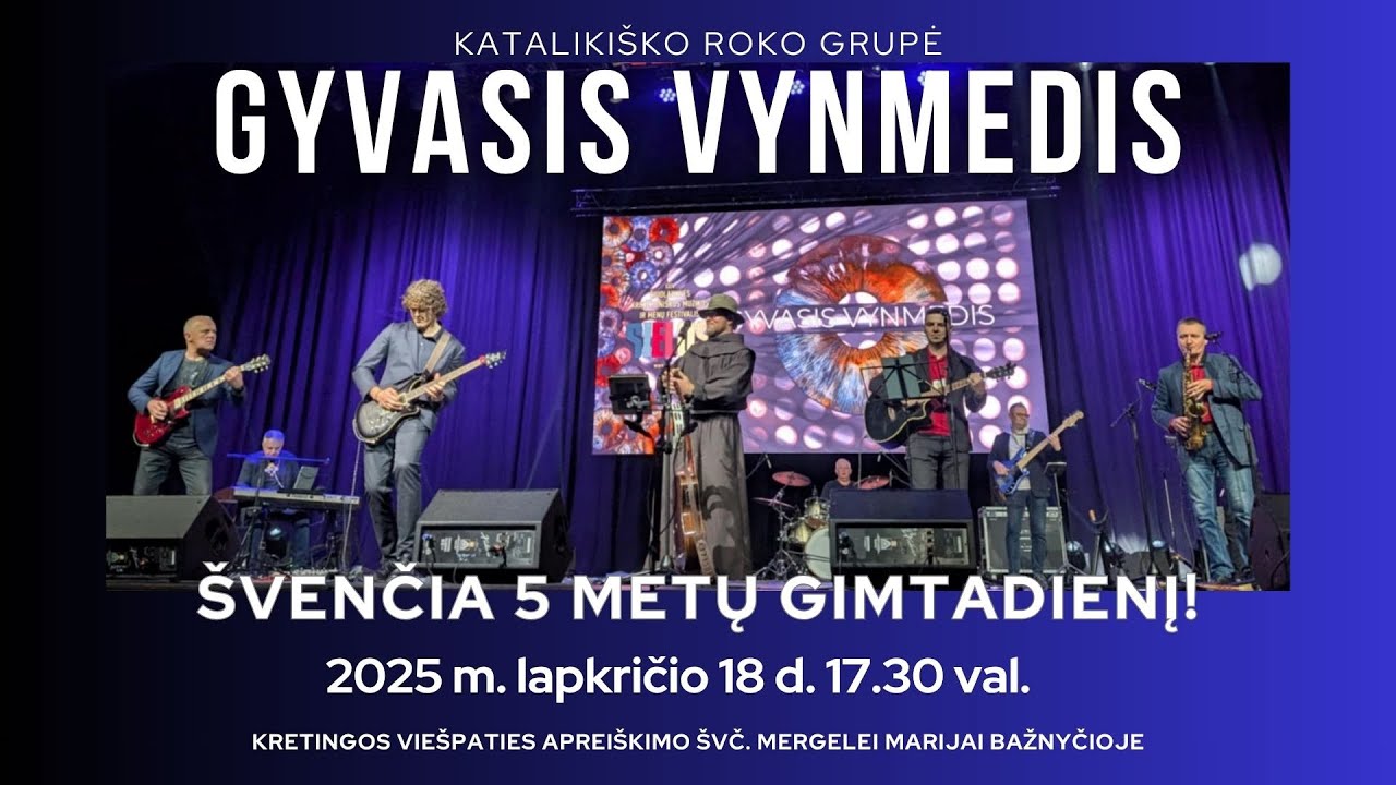 2025-11-18 „Gyvojo vynmedžio“ 5 metų jubiliejus | br. Kazimieras Kasparavičius OFM |