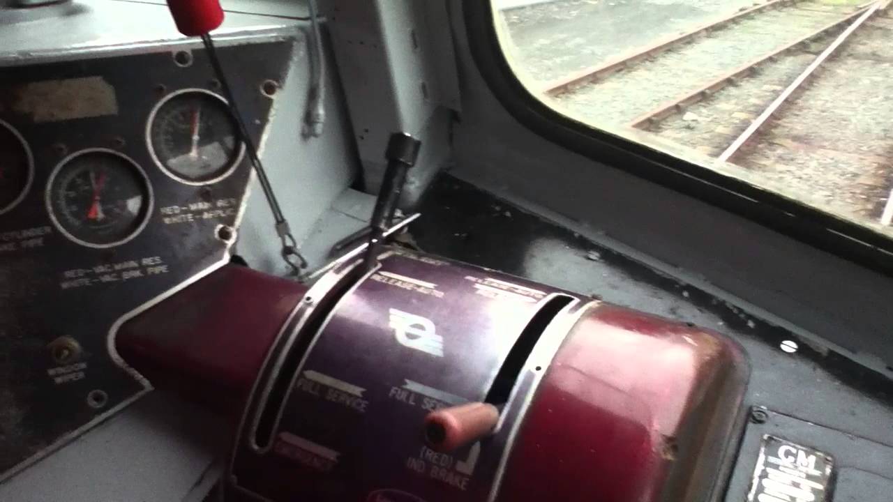 Cab of ex irish rail 141 class loco number 146