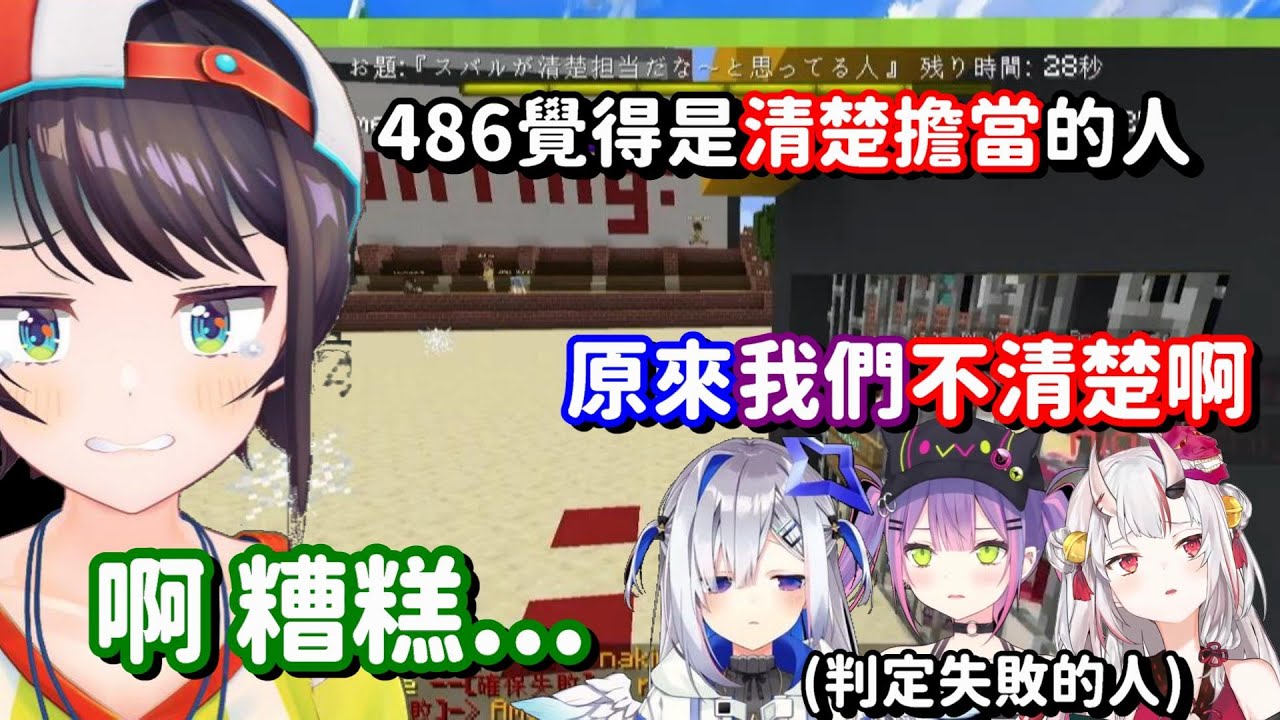 (多視角)486心中的清楚擔當?? ...真不愧是失言王啊 一個問題就可以惹到場內大半的人了呢w【Hololive中文精華】【櫻巫女+大神澪+大空昴】