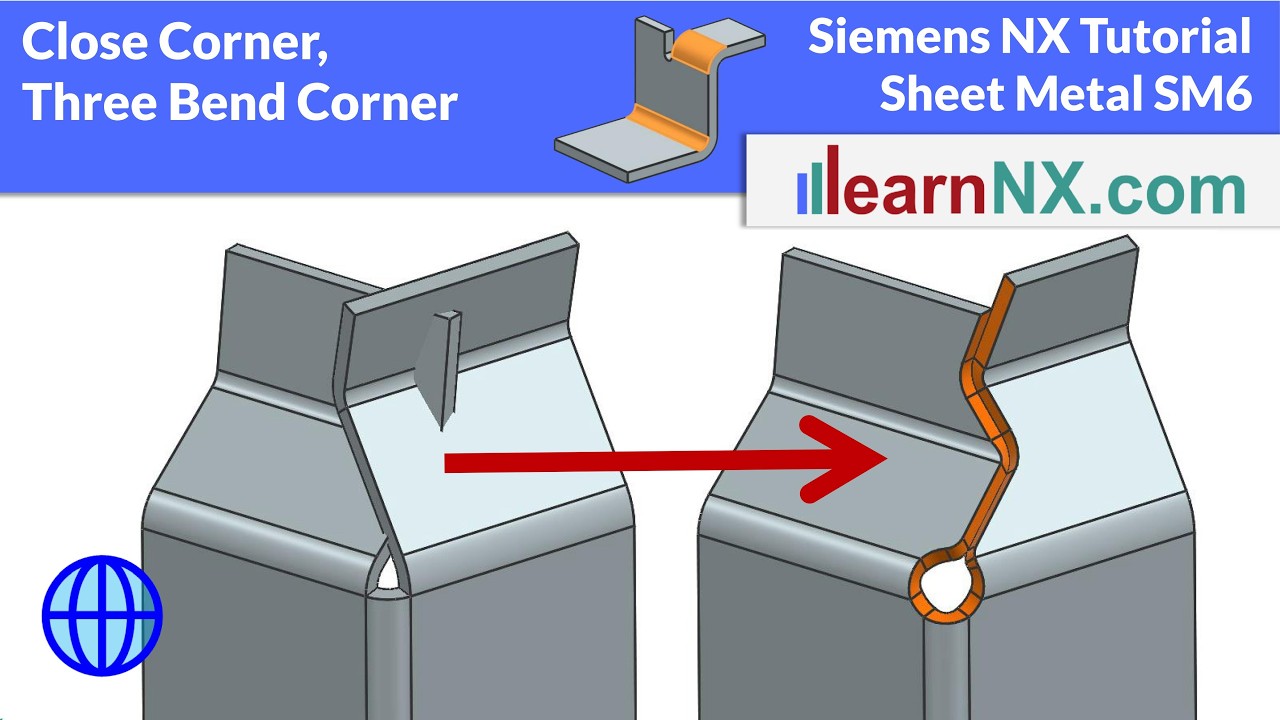 Угловой шов с закруглением, трехгранный угловой шов | Листовой металл Siemens NX