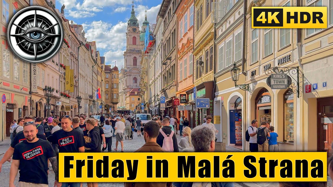 Friday Walk in Prague&rsquo;s Mal&aacute; Strana | Summer in Prague 🇨🇿 4K HDR