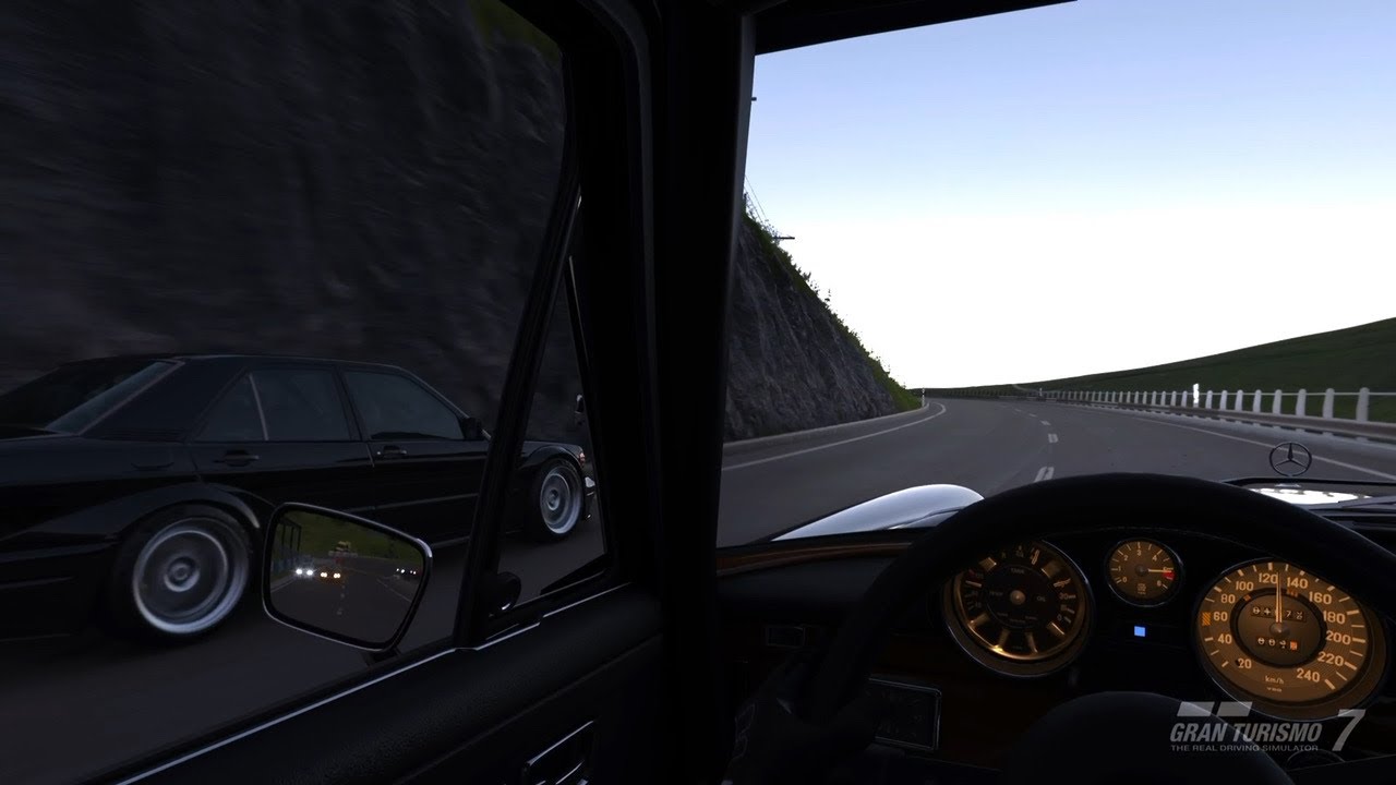Mercedes 300 SEL 6.8 AMG: The Ultimate Black Beauty on Track | GT 7 Gameplay 
