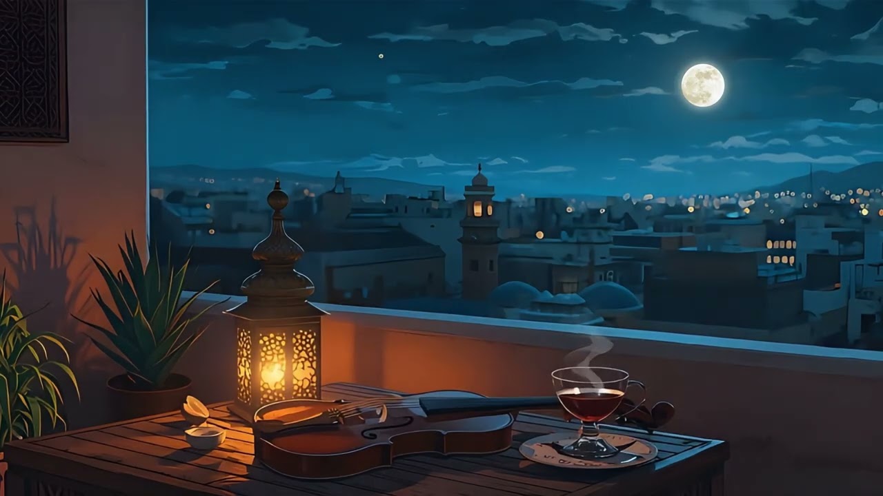 Ramadan Night Arabic Lofi #12🌙 Calm Violin  & Oud (Nahawand / Hijaz Chillhop)_لوفاي رمضاني هادئ