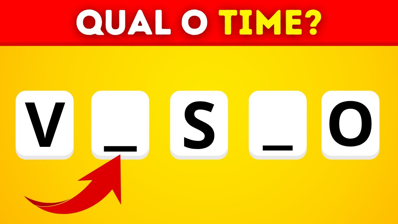 ⚽ADIVINHE O TIME PELAS LETRAS FALTANDO 🥇❘ Só os que gostam de futebol ACERTAM TODOS!! VAI ENCARAR?🫢