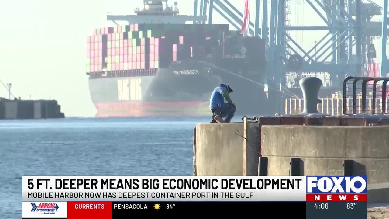 Port of Mobile now deepest container port in Gulf at 50 feet