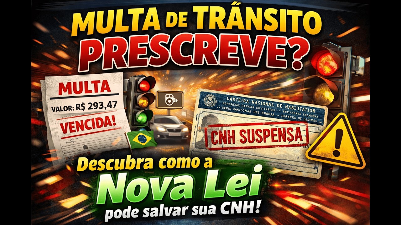 MULTA DE TRÂNSITO PRESCREVE? Descubra como a Nova Lei pode salvar sua CNH!