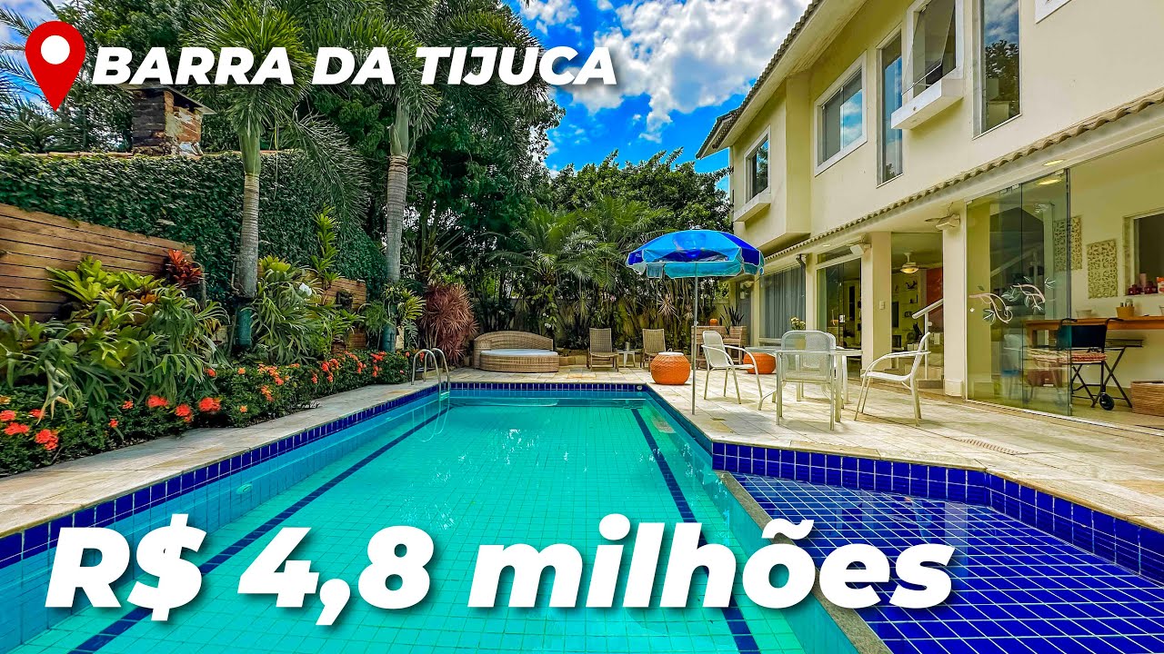Amei essa área de piscina! Um refúgio de tranquilidade no coração da metrópole! Linda casa na Barra!