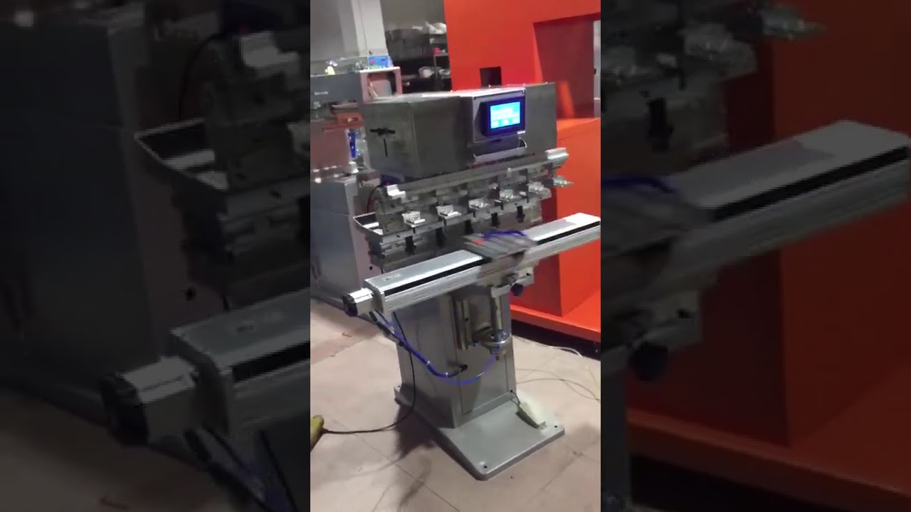 High speed PLC 6 color pad printer