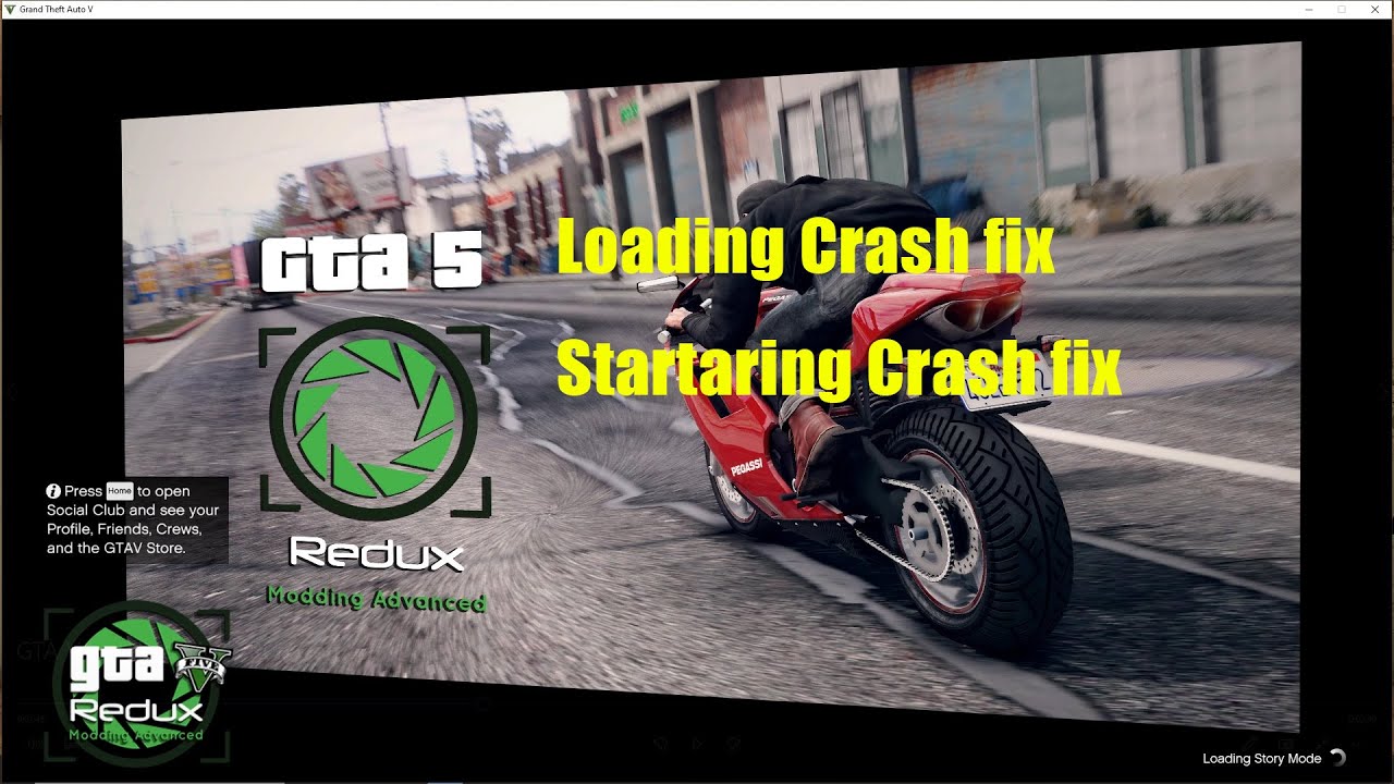 GTA Loading Crash fix starting crash fix Redux mod crash fix