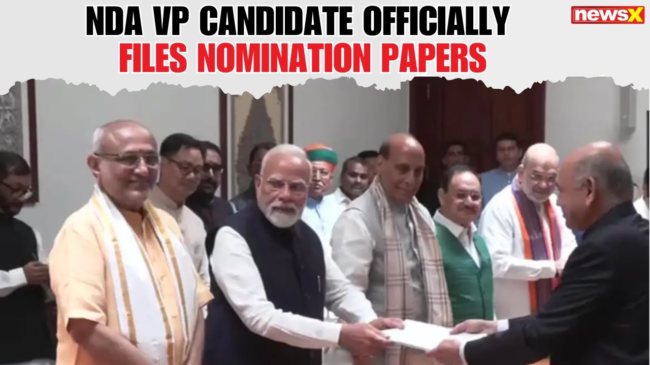 NDA VP Candidate C.P. Radhakrishnan Files Nomination in Presence of PM Modi | NewsX