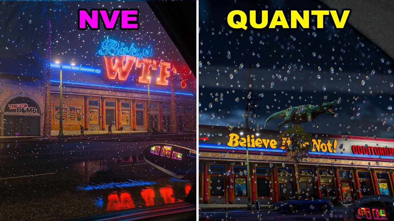 NVE vs QUANTV: Vehicle Windshield Rain drop Comparison