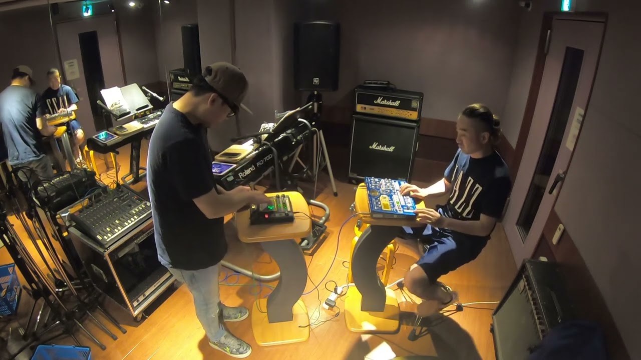 session KORG emx1 , kaossilator pro