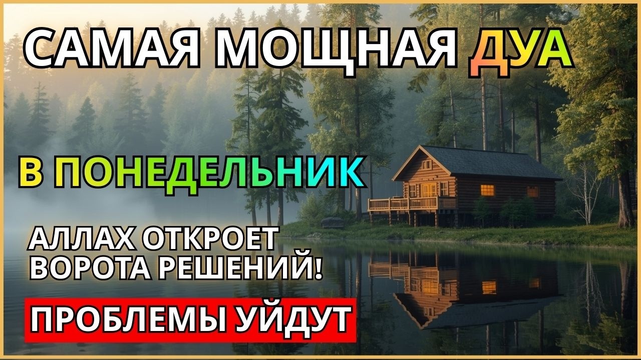 Дуа В ПОНЕДЕЛЬНИК Все желания сбываются! #дуа