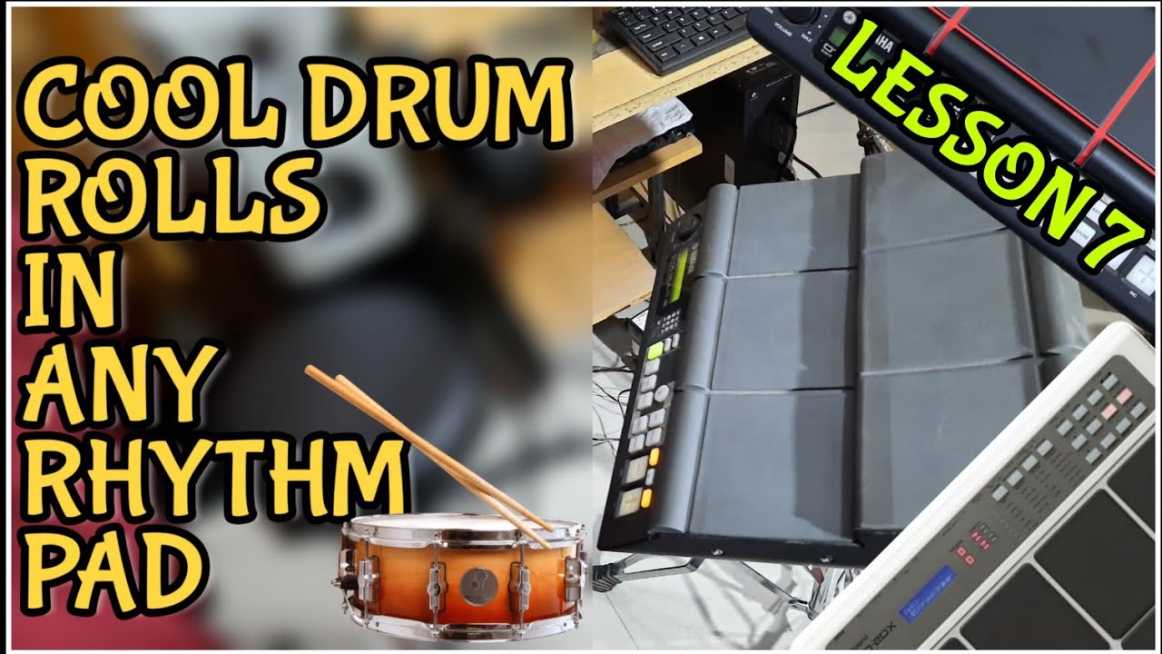 How To Play Linear Rolls in Any Rhythm Pad | ROLL LESSON 7 | yamaha dtx multi 12 | Rhythm pad Roll