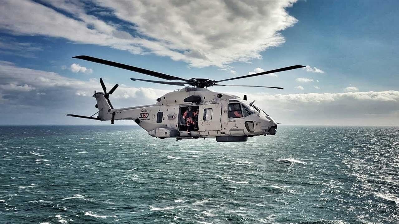 Belgische NH90 helikopter geeft demonstratie tijdens Rescue Zeeland