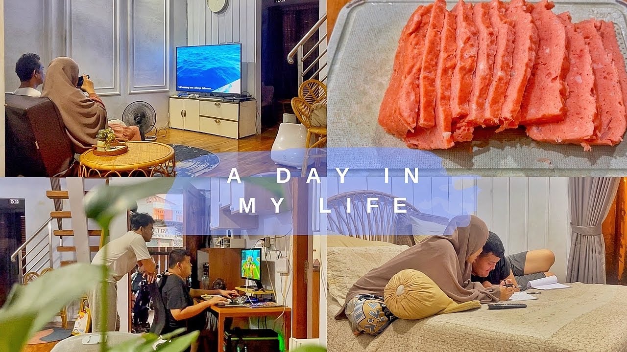 #dailyvlog  RUTINITAS HARIAN/SUASANA MALAM DI RUMAH/ MASAK MENU SIMPEL/ LUNCHEON ATAU SPAM HOME MADE