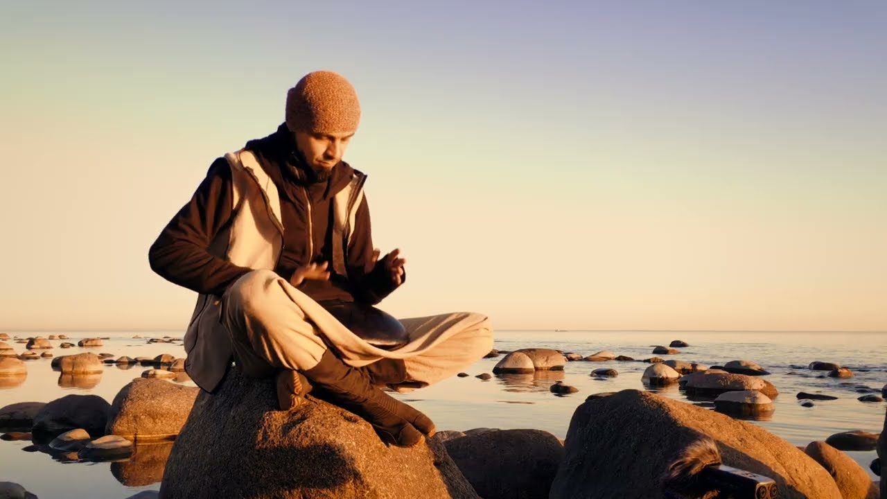 Handpan Sunset Meditation — Steel Tongue Drum Live at the Gulf of Finland