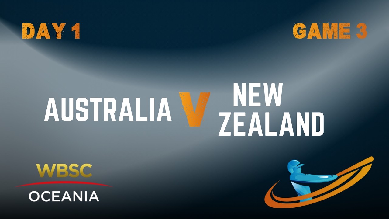 2026 WBSC Men&rsquo;s U18 Oceania Qualifier - Game 3 - Australia v New Zealand