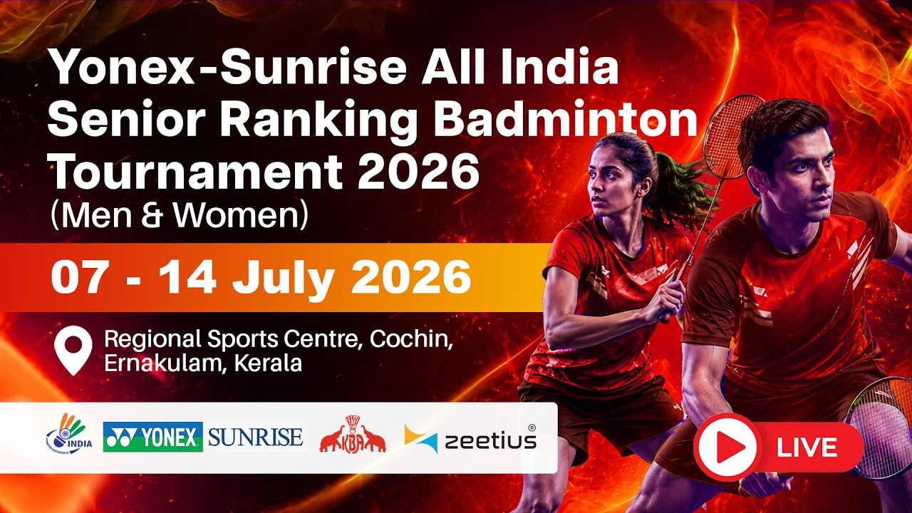 Day 5 - Court 1 - YONEX-SUNRISE ALL INDIA SENIOR RANKING BADMINTON TOURNAMENT 2026 (Men & Women)