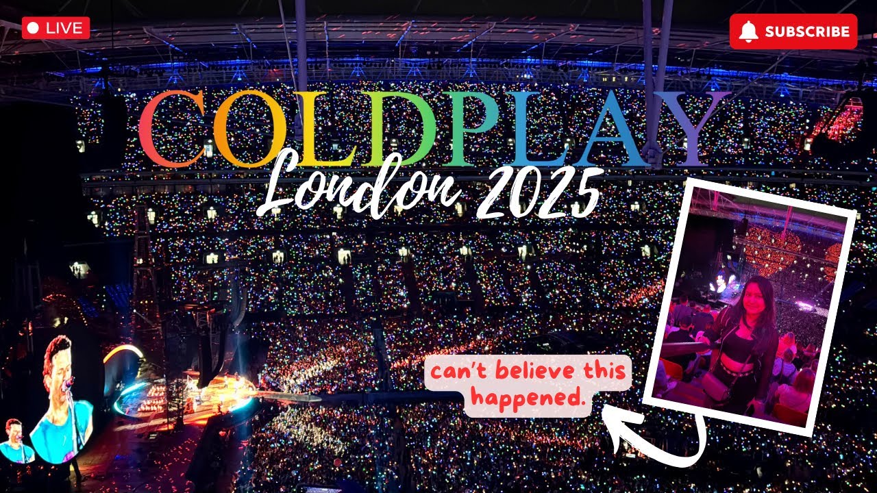 Coldplay Concert London 2025 💛| My First Concert 🎶 | What It's Like at a Coldplay Concert in 2025?